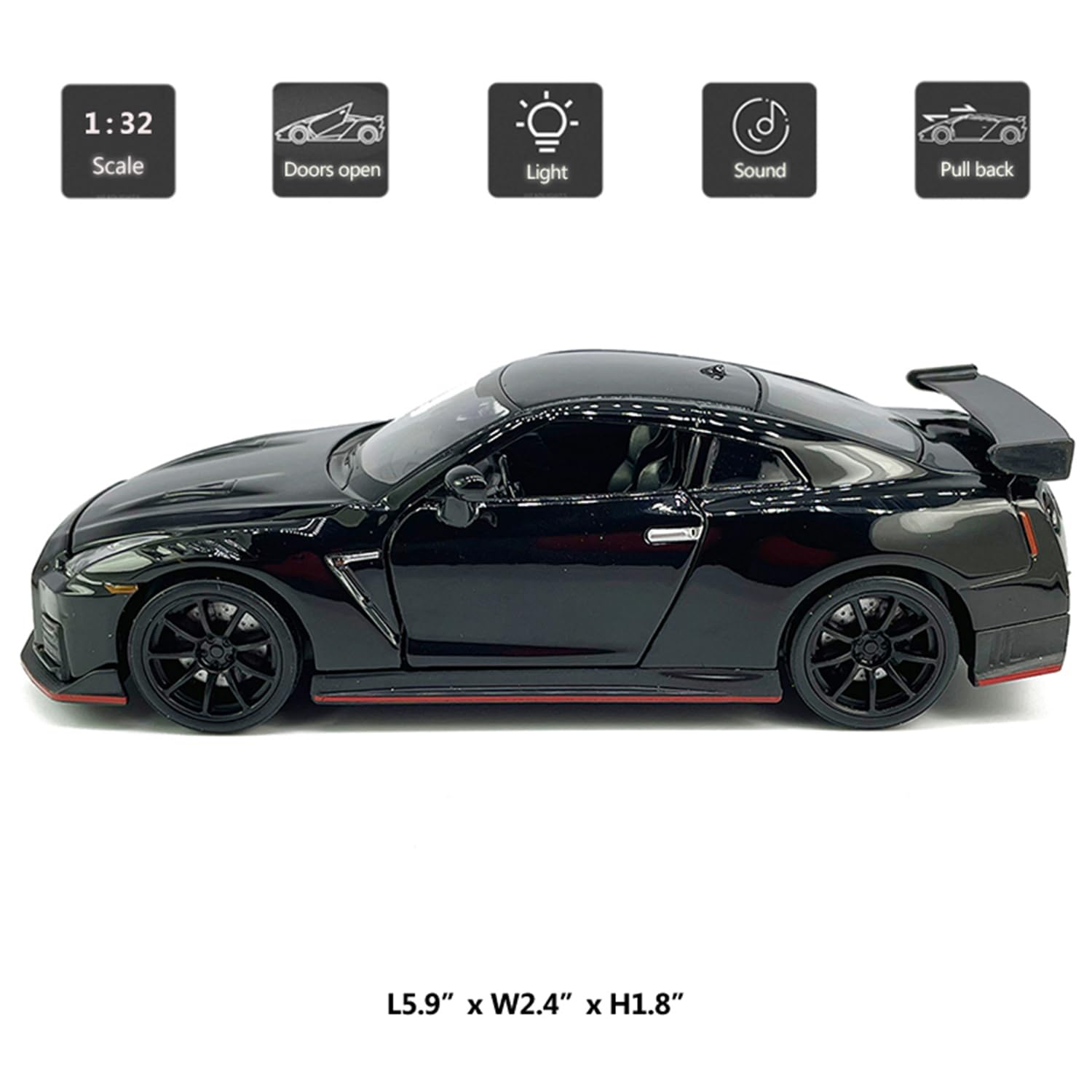 1:32 Scale 2023 Nissan GT-R Nismo (R35) Sports Car Model Toy Car